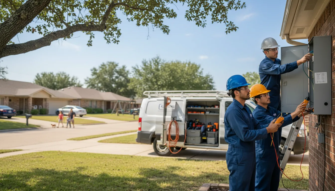 Certified electrician providing emergency electrical services in Munday, TX